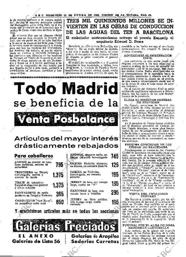 ABC MADRID 12-01-1966 página 49