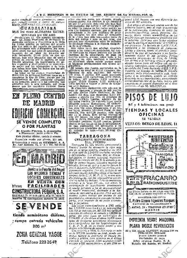 ABC MADRID 12-01-1966 página 52