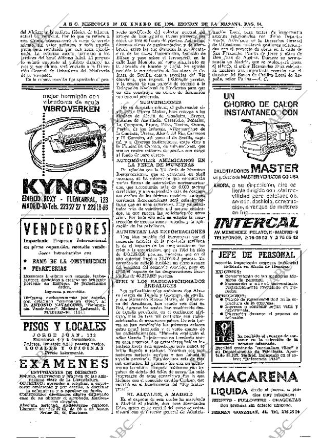 ABC MADRID 12-01-1966 página 54