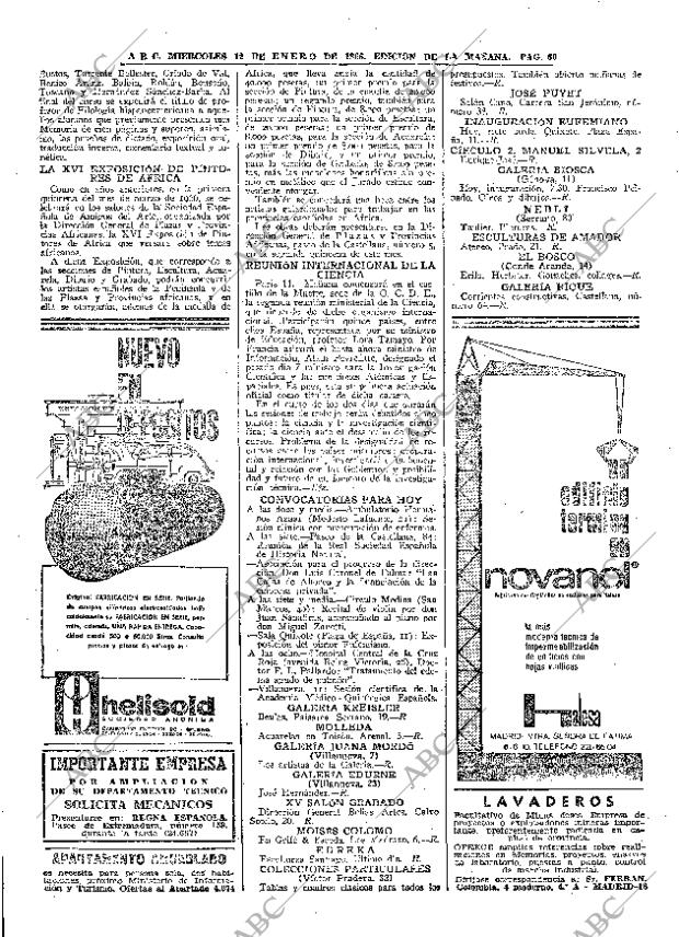ABC MADRID 12-01-1966 página 60