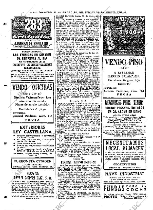 ABC MADRID 12-01-1966 página 66