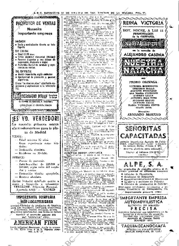 ABC MADRID 12-01-1966 página 77