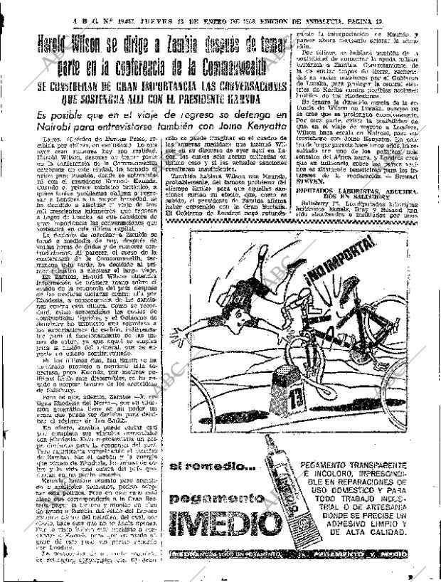 ABC SEVILLA 13-01-1966 página 19