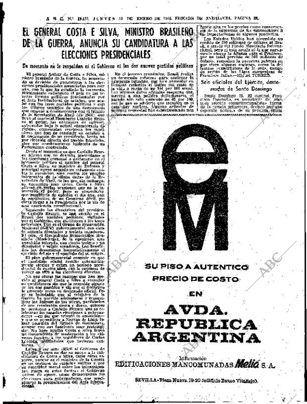 ABC SEVILLA 13-01-1966 página 23