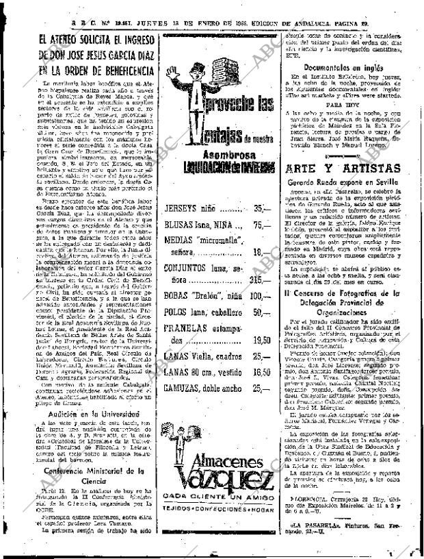 ABC SEVILLA 13-01-1966 página 29
