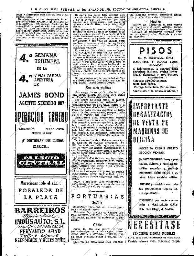 ABC SEVILLA 13-01-1966 página 44