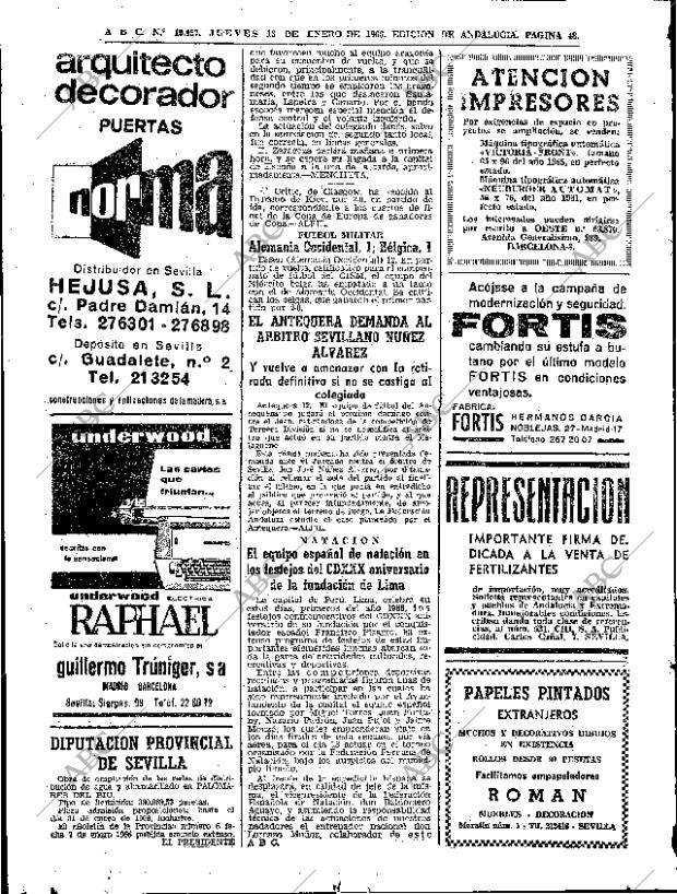 ABC SEVILLA 13-01-1966 página 48