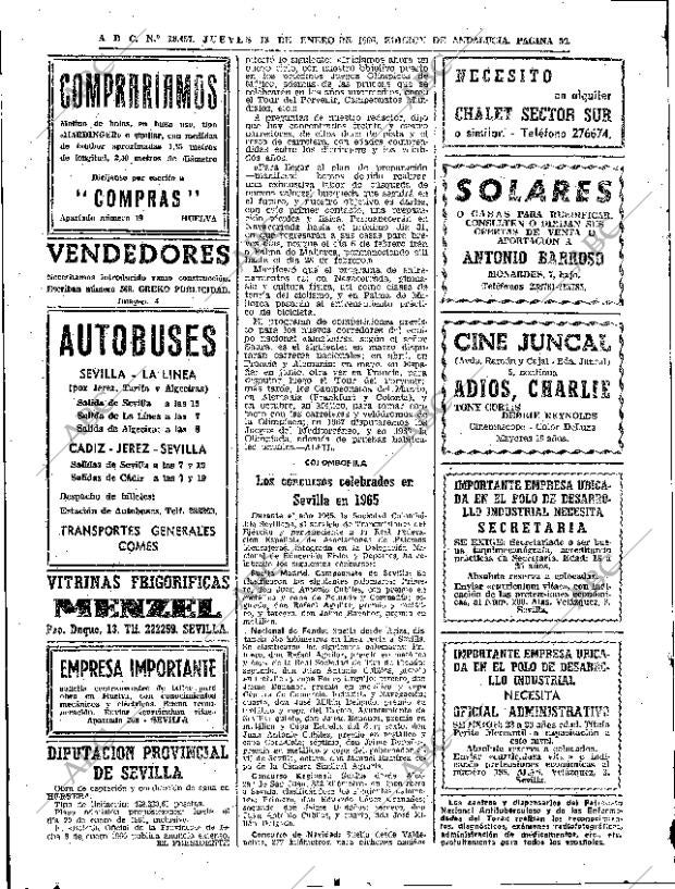 ABC SEVILLA 13-01-1966 página 50