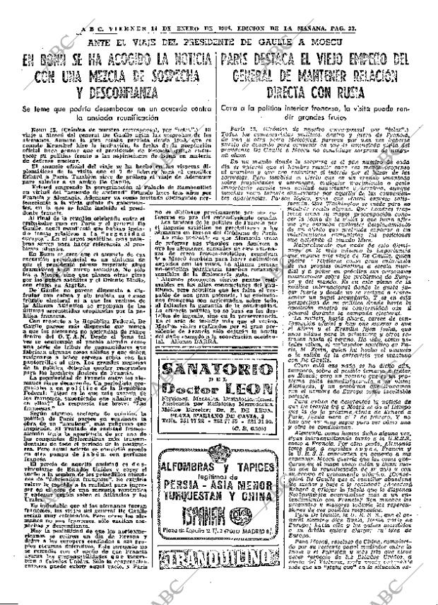 ABC MADRID 14-01-1966 página 33