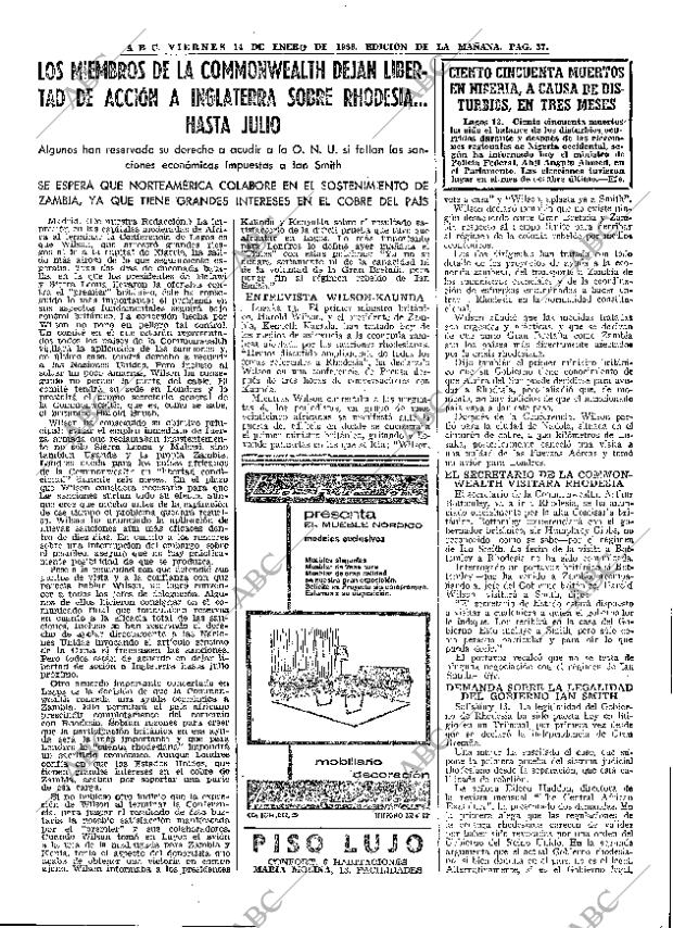 ABC MADRID 14-01-1966 página 37