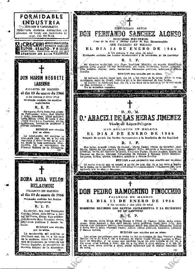 ABC MADRID 14-01-1966 página 86