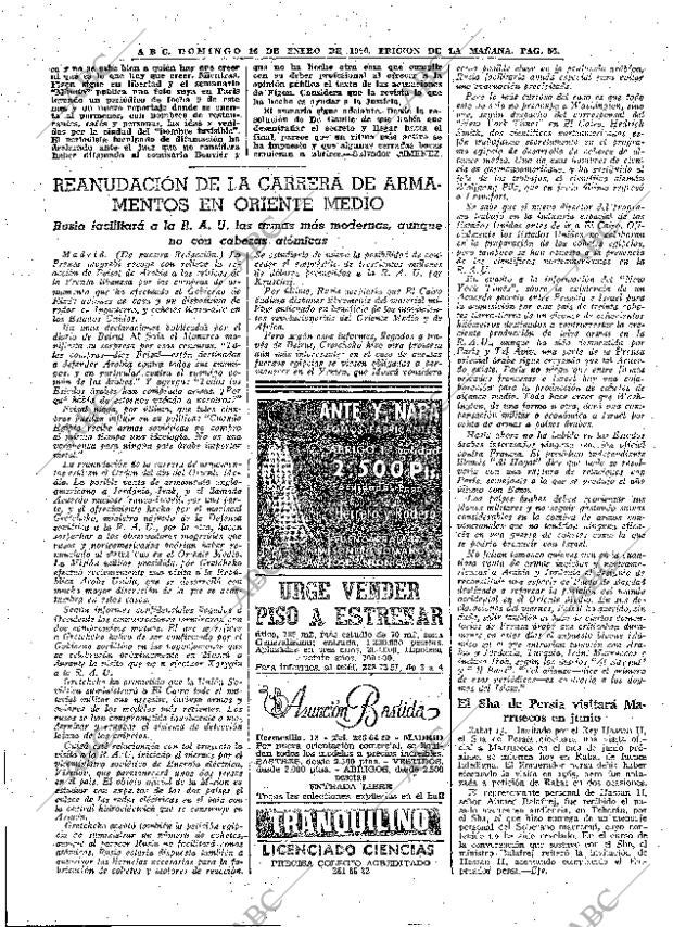 ABC MADRID 16-01-1966 página 56