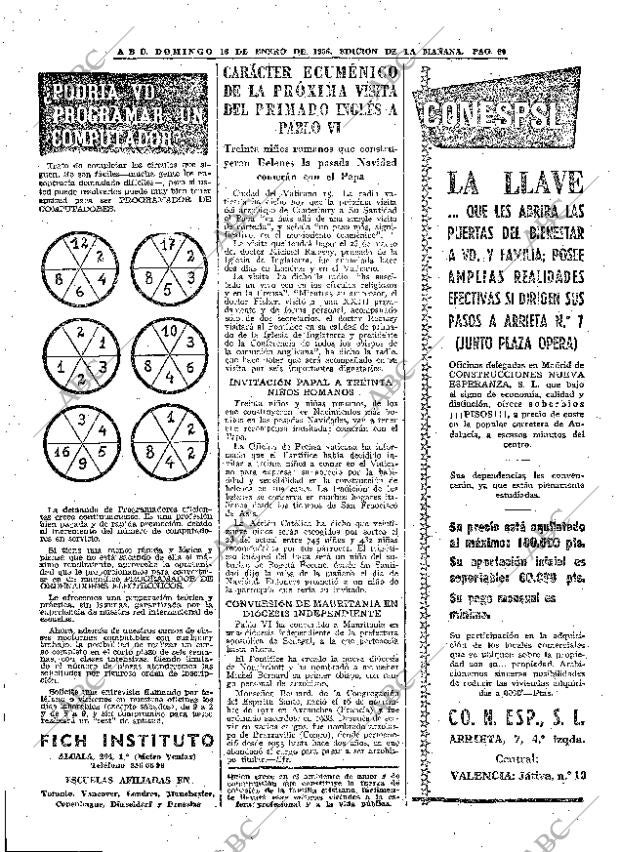 ABC MADRID 16-01-1966 página 60