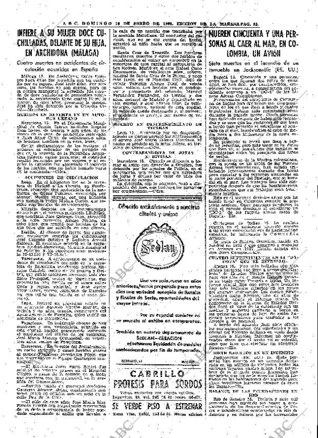 ABC MADRID 16-01-1966 página 63