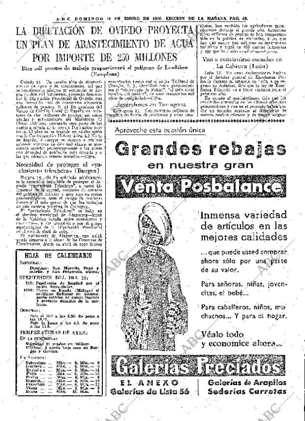 ABC MADRID 16-01-1966 página 65