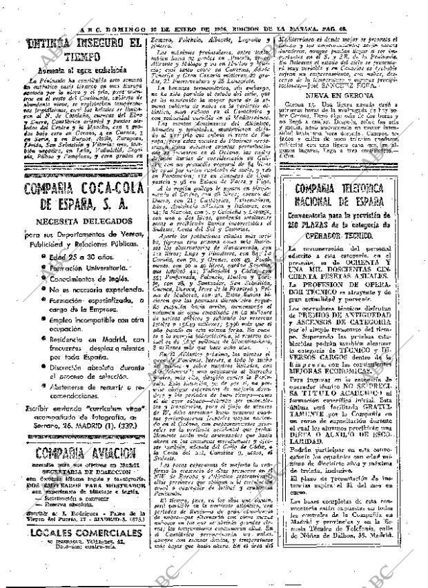 ABC MADRID 16-01-1966 página 68