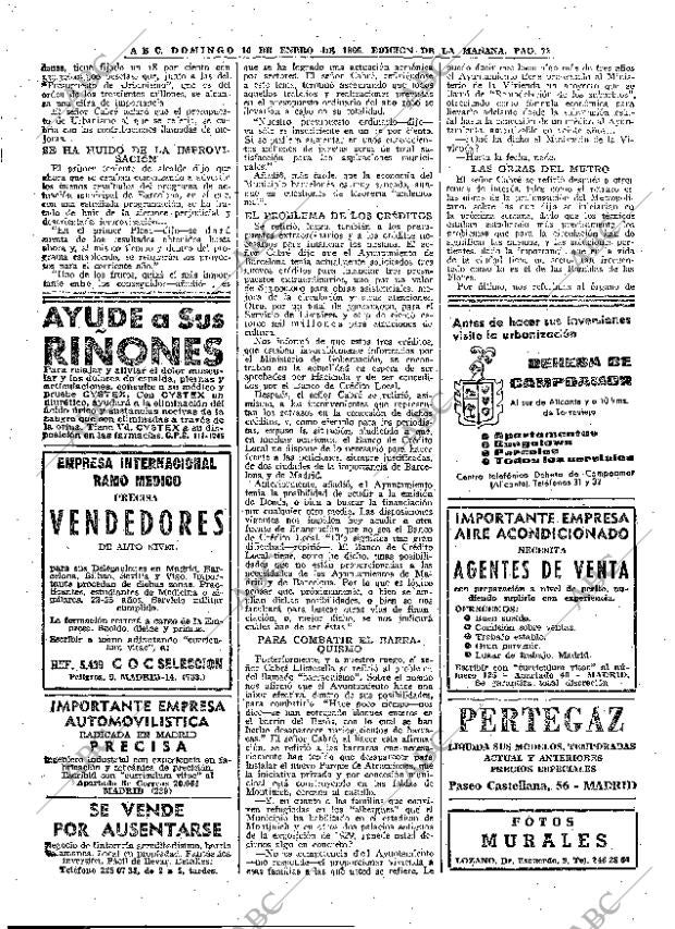 ABC MADRID 16-01-1966 página 72