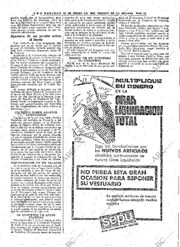 ABC MADRID 16-01-1966 página 73