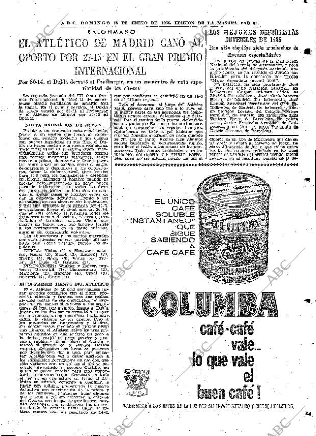 ABC MADRID 16-01-1966 página 89