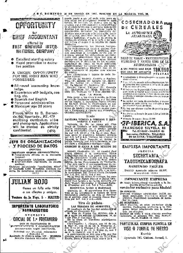ABC MADRID 16-01-1966 página 90
