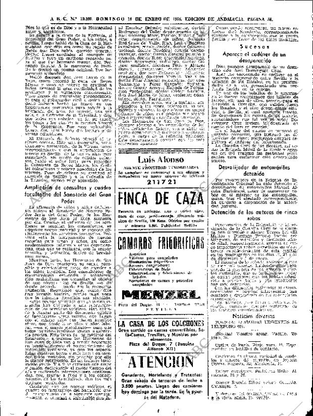 ABC SEVILLA 16-01-1966 página 58