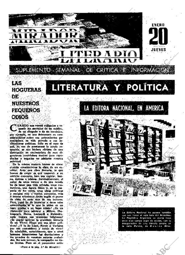 ABC MADRID 20-01-1966 página 19