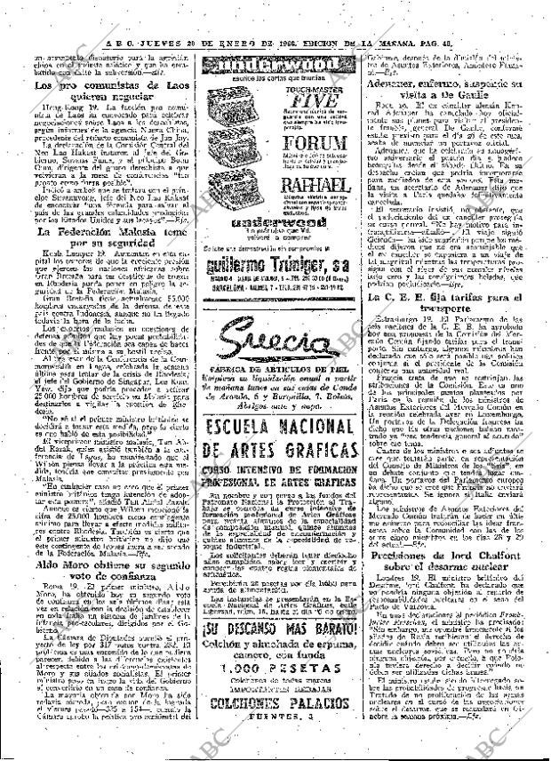 ABC MADRID 20-01-1966 página 40