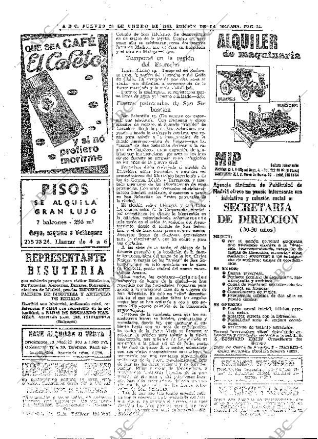 ABC MADRID 20-01-1966 página 54