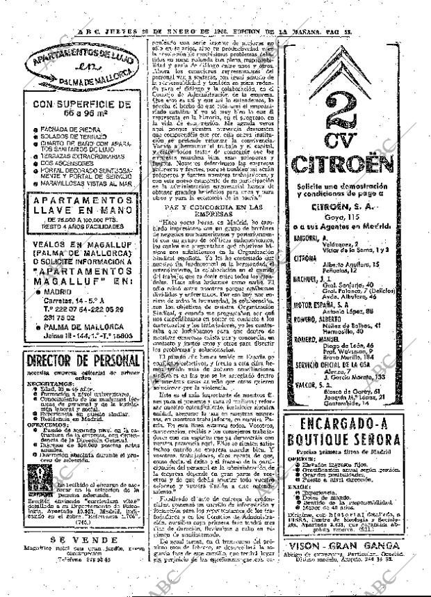 ABC MADRID 20-01-1966 página 58