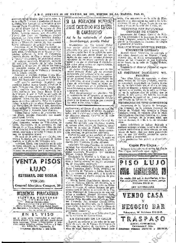ABC MADRID 20-01-1966 página 63