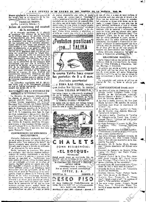 ABC MADRID 20-01-1966 página 69