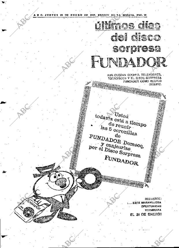 ABC MADRID 20-01-1966 página 70