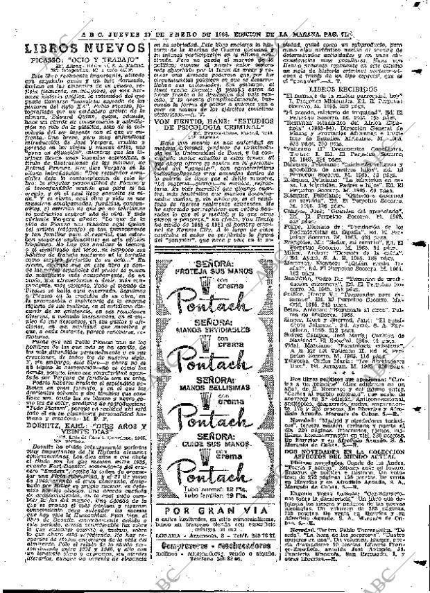 ABC MADRID 20-01-1966 página 71