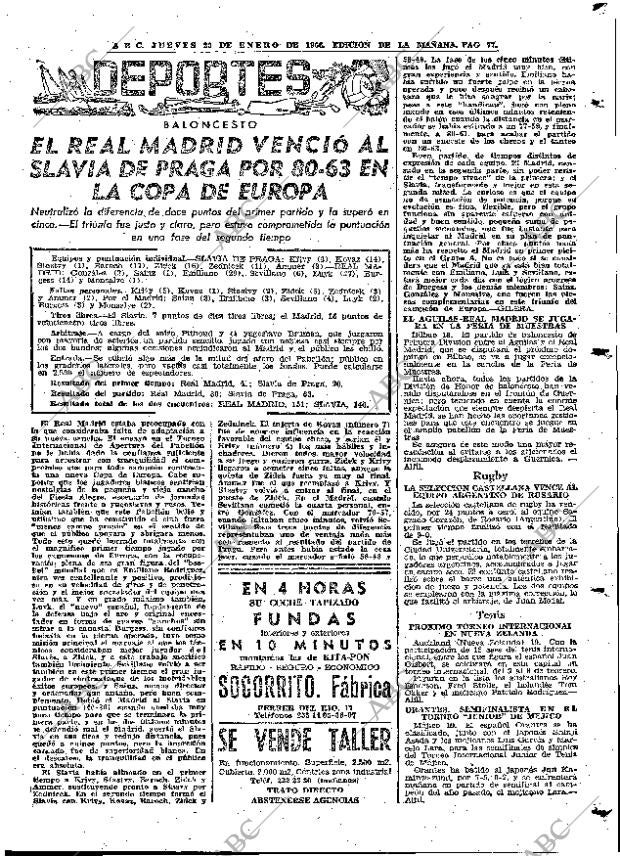 ABC MADRID 20-01-1966 página 77
