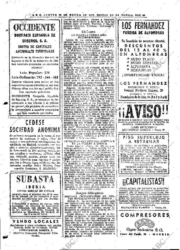 ABC MADRID 20-01-1966 página 80
