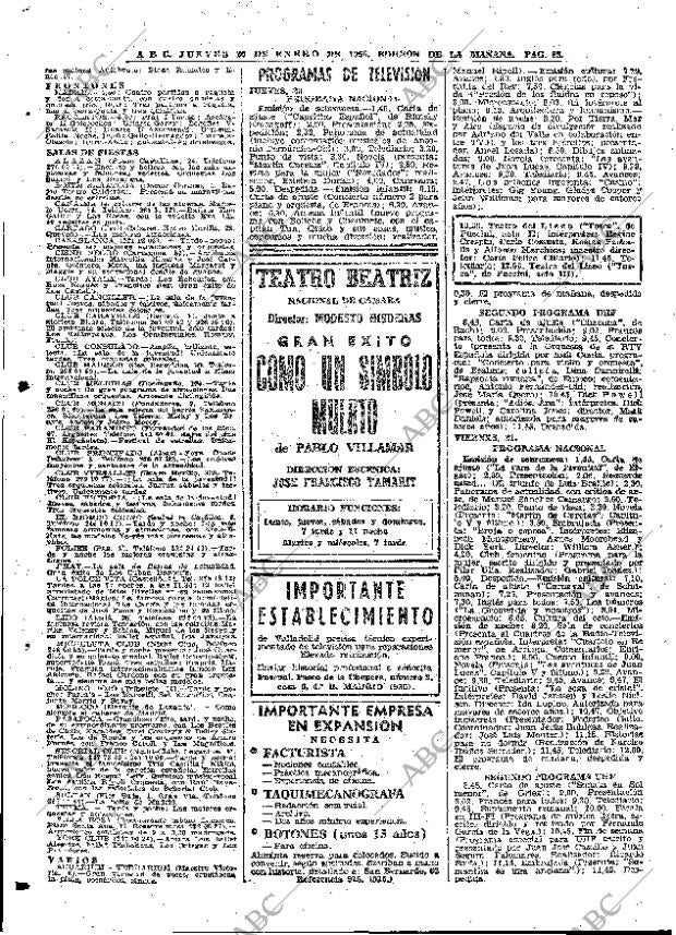 ABC MADRID 20-01-1966 página 88