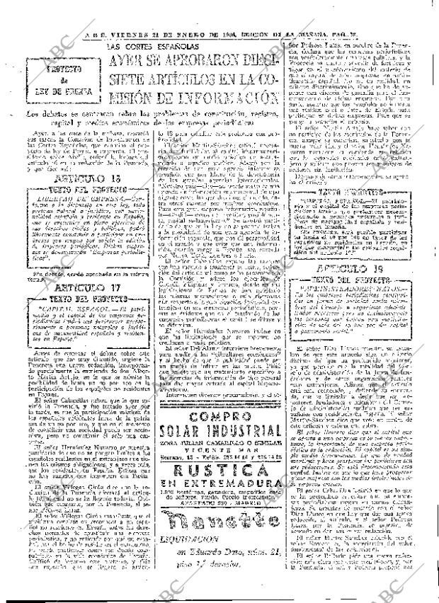 ABC MADRID 21-01-1966 página 33