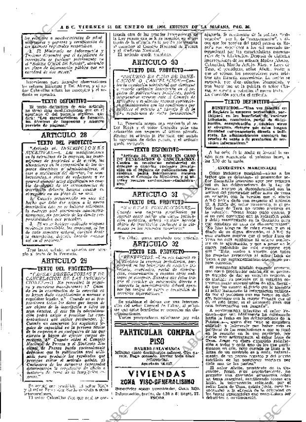 ABC MADRID 21-01-1966 página 36