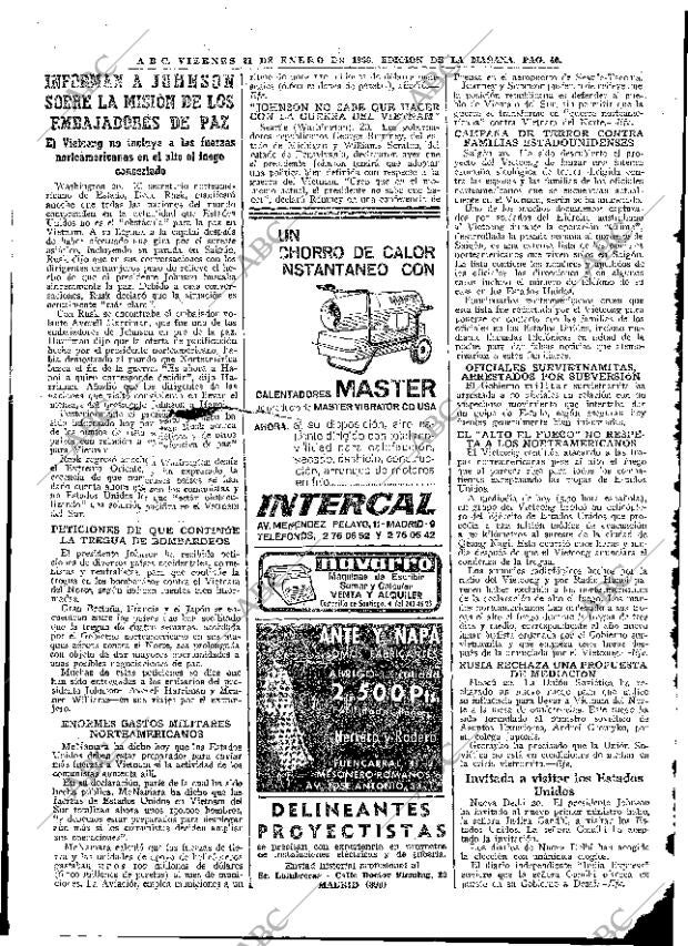 ABC MADRID 21-01-1966 página 40