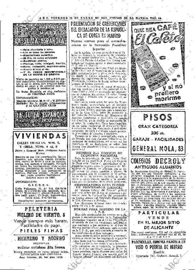 ABC MADRID 21-01-1966 página 44