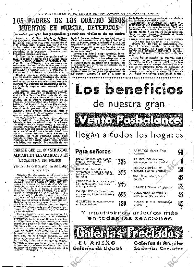 ABC MADRID 21-01-1966 página 45