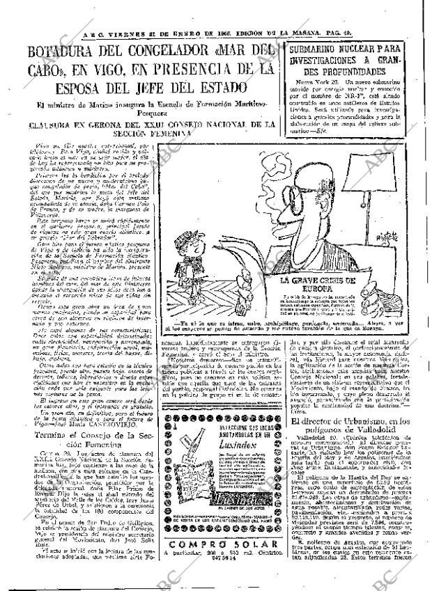 ABC MADRID 21-01-1966 página 49