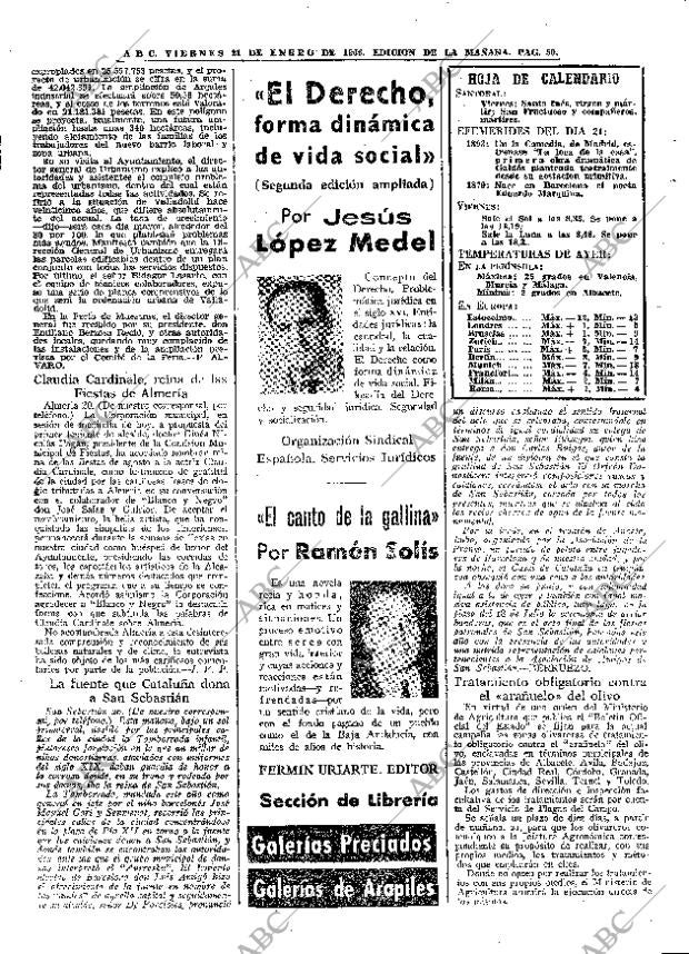 ABC MADRID 21-01-1966 página 50