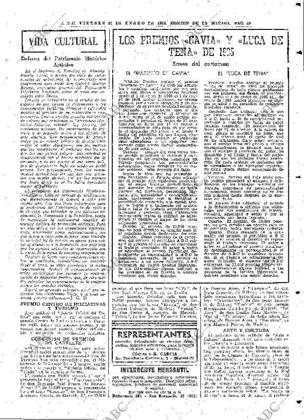 ABC MADRID 21-01-1966 página 59