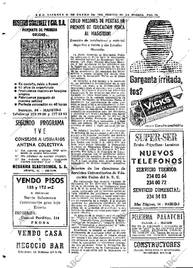 ABC MADRID 21-01-1966 página 68