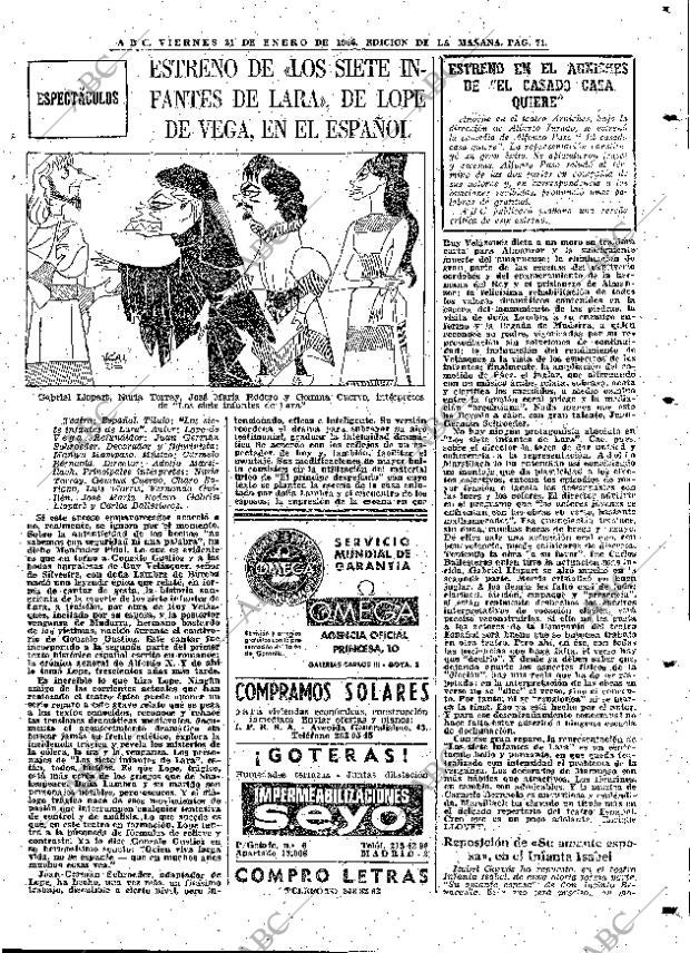 ABC MADRID 21-01-1966 página 71