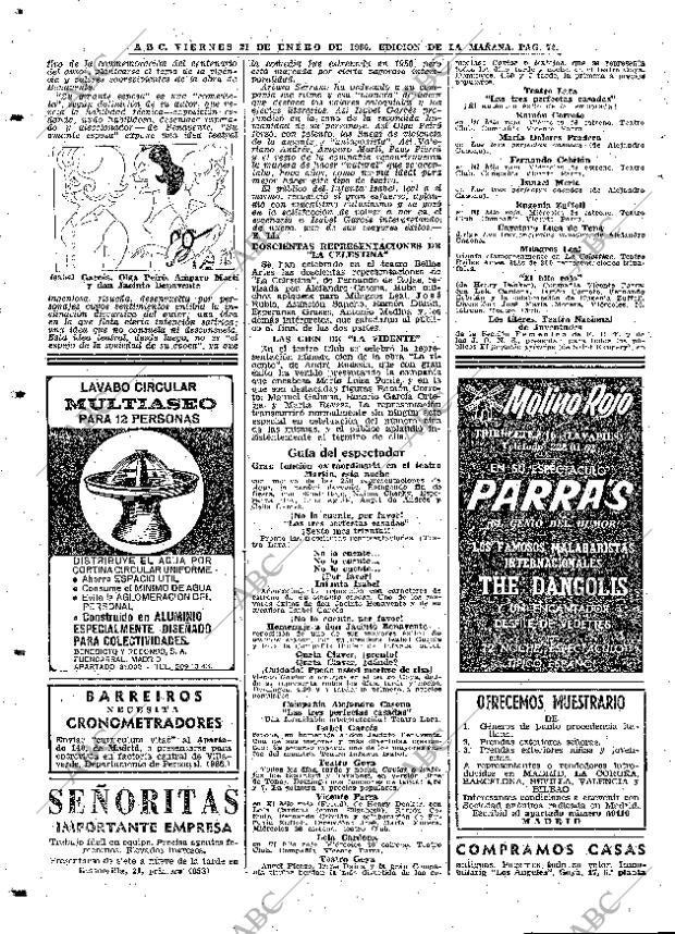 ABC MADRID 21-01-1966 página 72