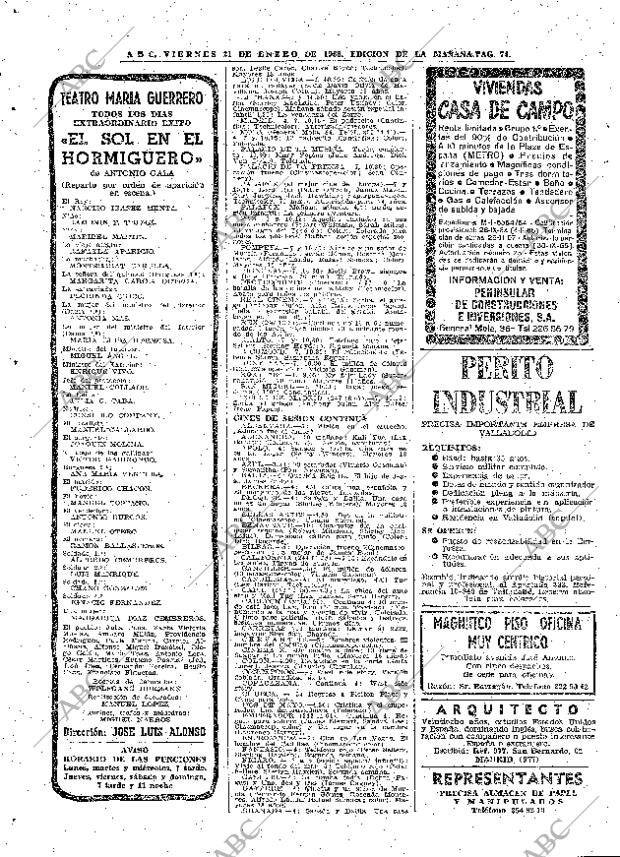 ABC MADRID 21-01-1966 página 74