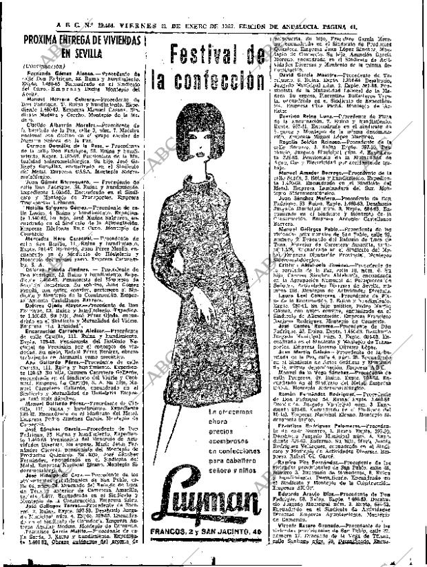 ABC SEVILLA 21-01-1966 página 41