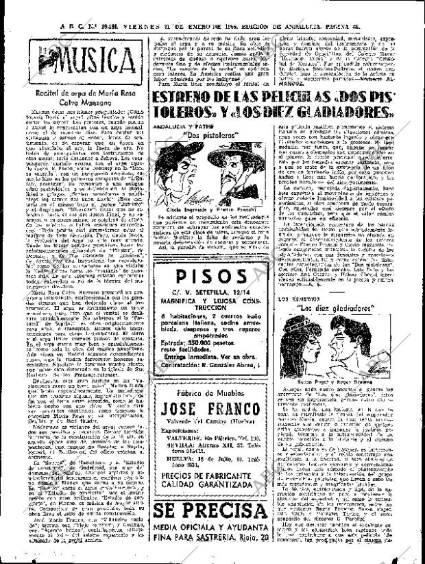 ABC SEVILLA 21-01-1966 página 48